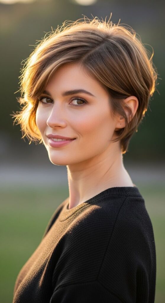 Air-Dried Pixie Style
