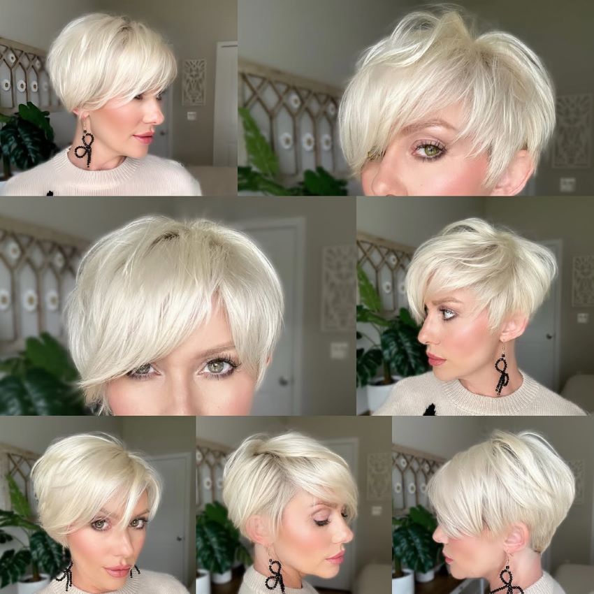 Asymmetrical Pixie Cut