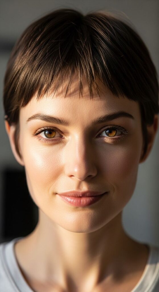 Baby Bang Pixie Cut