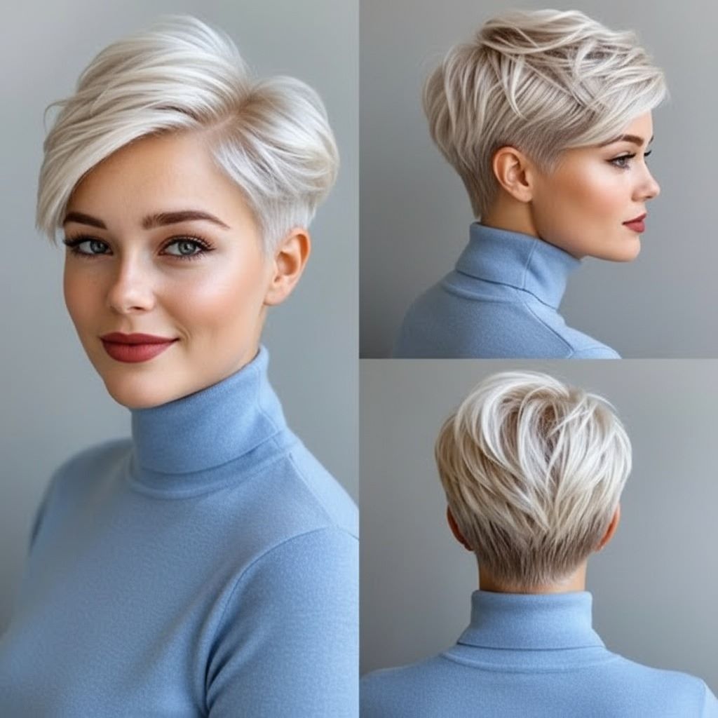 Boyish Pixie with Light Fringe