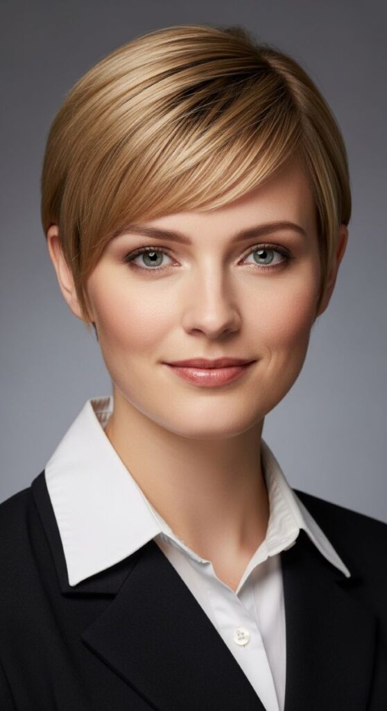Brushed Back Pixie