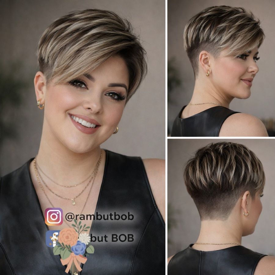 Choppy Blonde Pixie