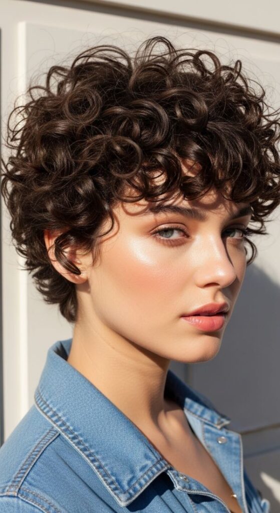 Curly Pixie Cut
