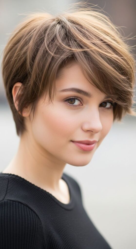 Feathered Pixie Cut
