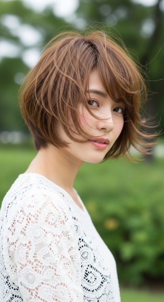 Feathered Pixie with Airy Layers