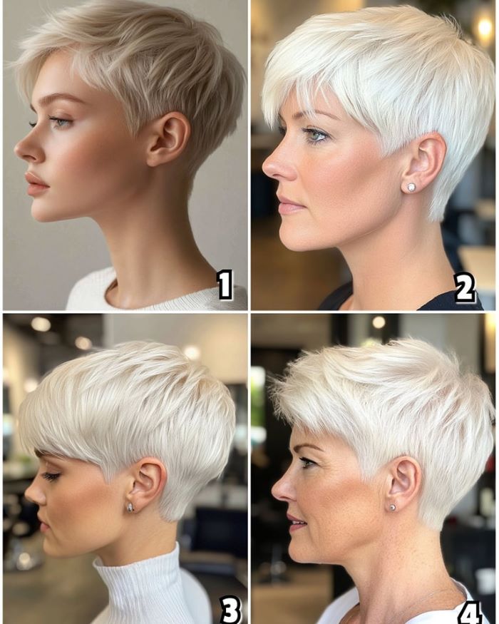 Layered Pixie for Fine Hair