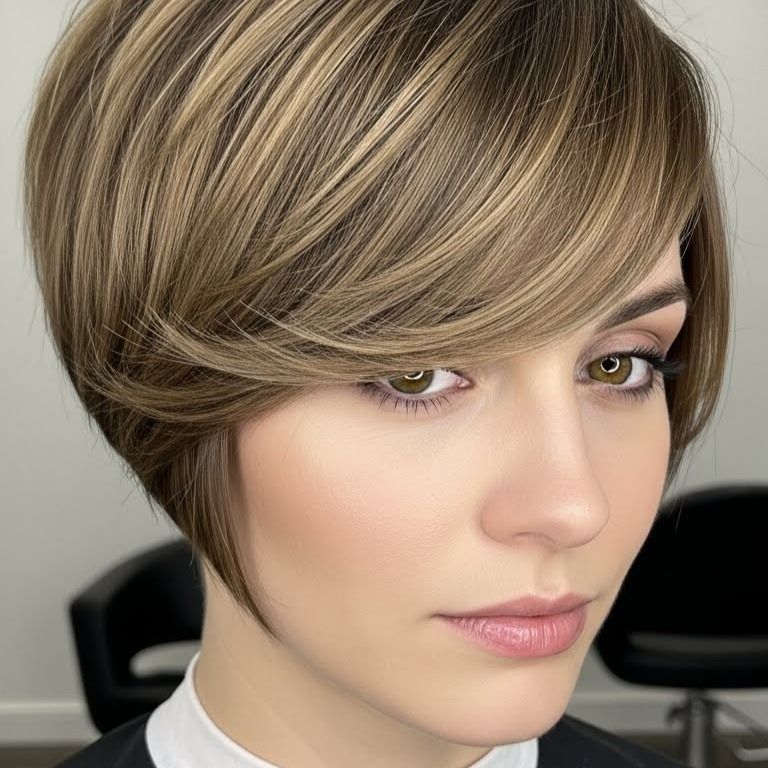 Long Fringe Pixie for Front Volume