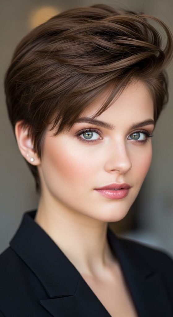 Long Top Pixie with Volume Crown