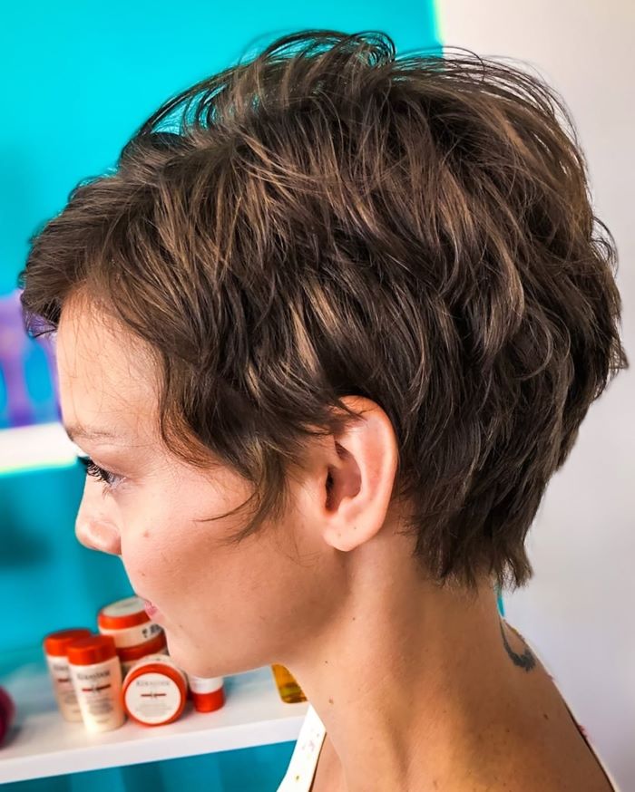 Messy Pixie with Natural Texture