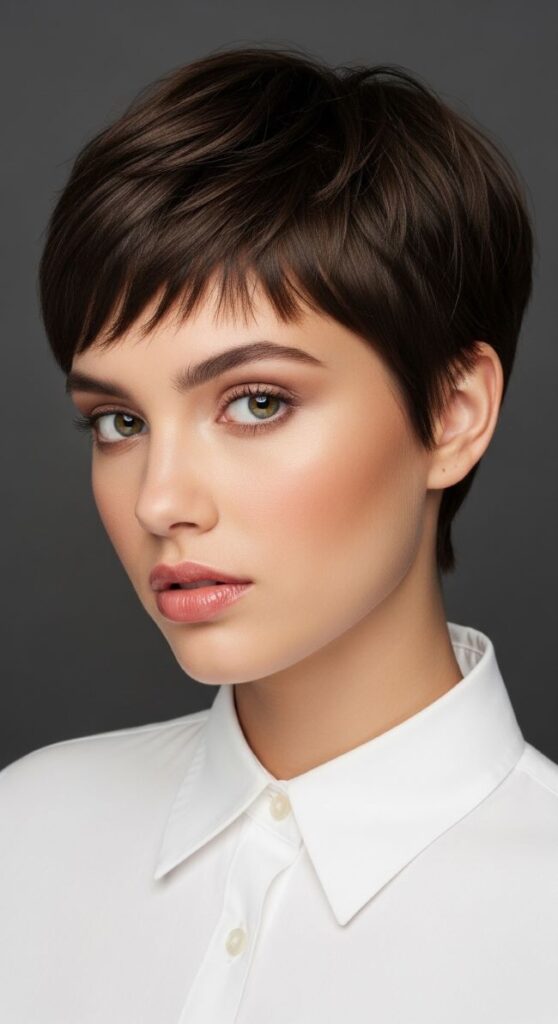 Pixie with Baby Bangs
