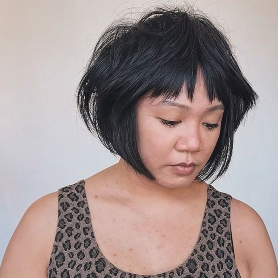 Pixie with Micro Bangs for Edge