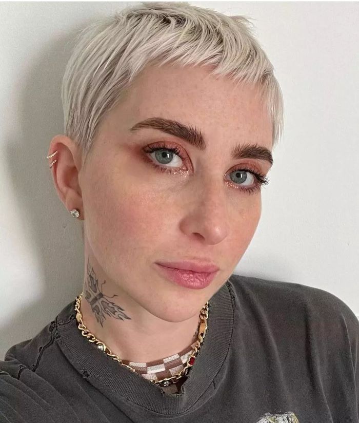 Pixie with Peekaboo Bangs