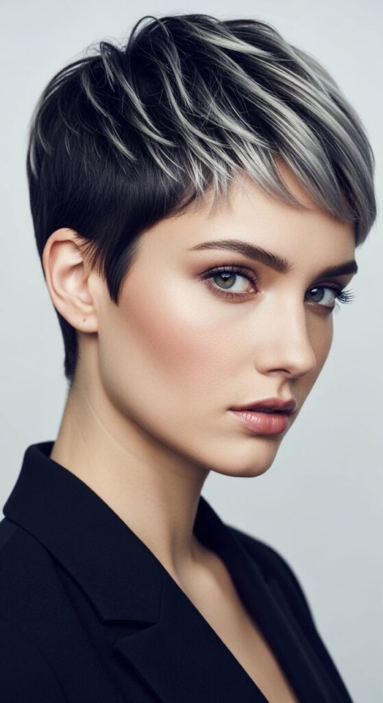 Platinum Micro Pixie Cut