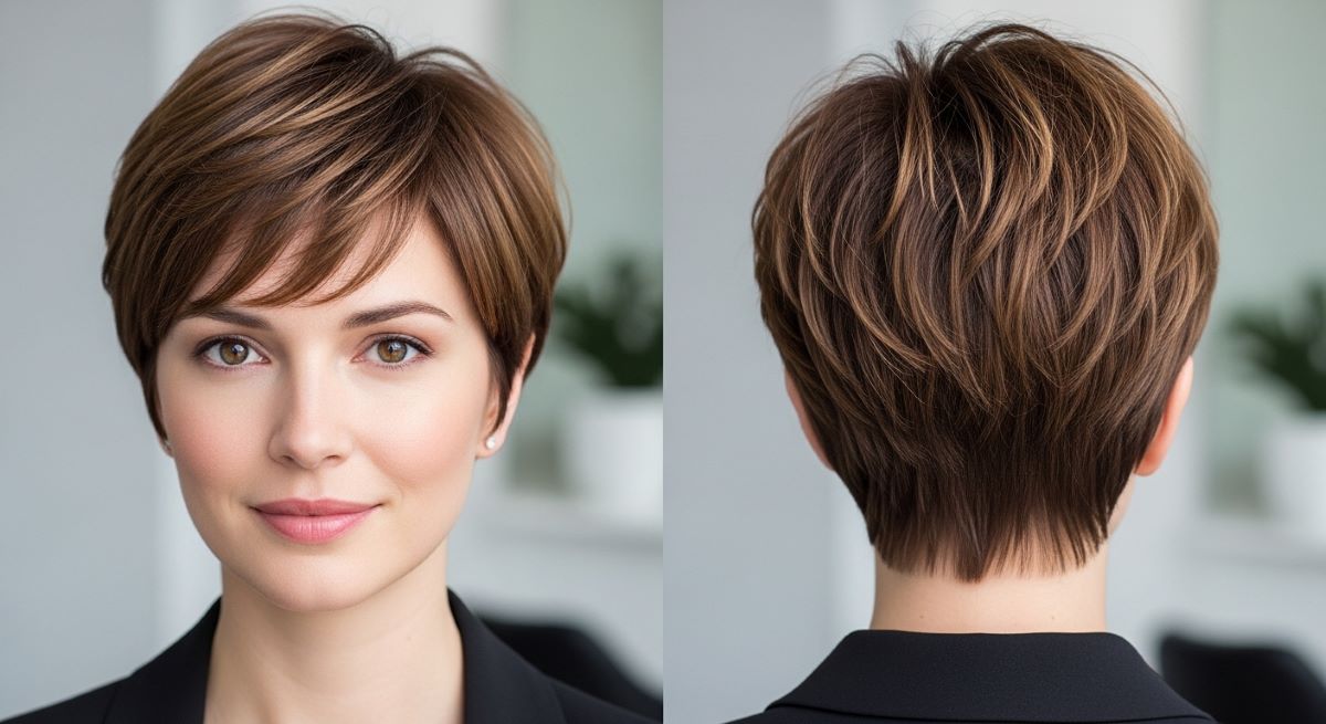 Short Pixie Haircuts Front and Back