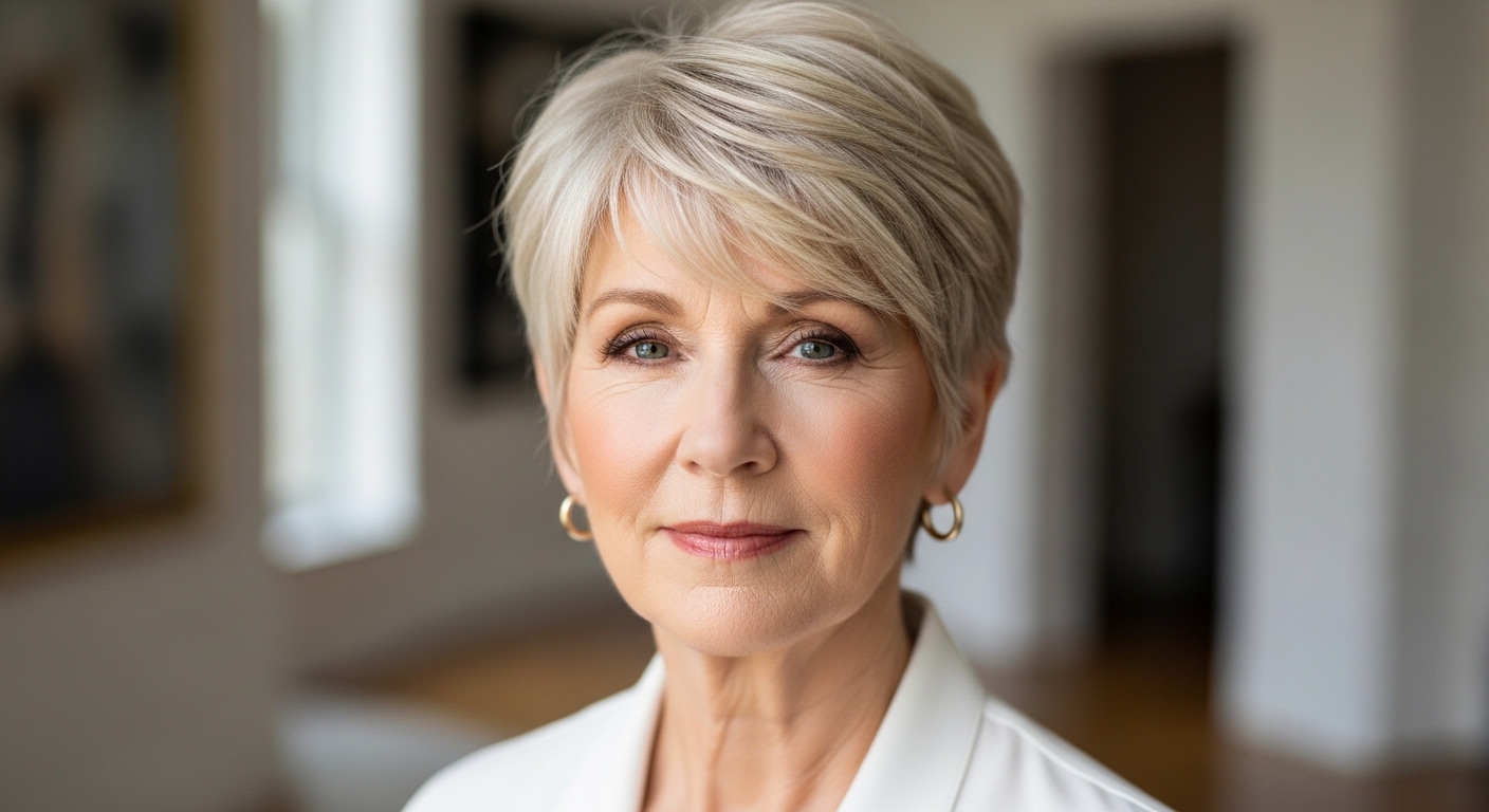 Short Pixie Haircuts for Senior Women