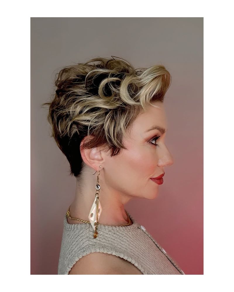Short Pixie with Curly Fringe