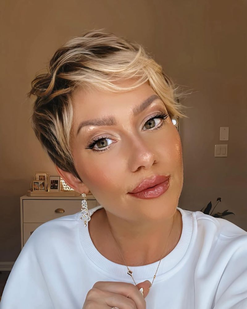 Short Pixie with Natural Volume