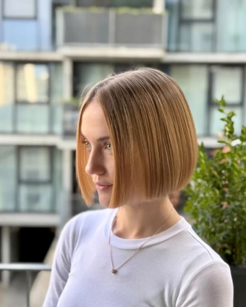 Sleek Pixie with Straight Bangs