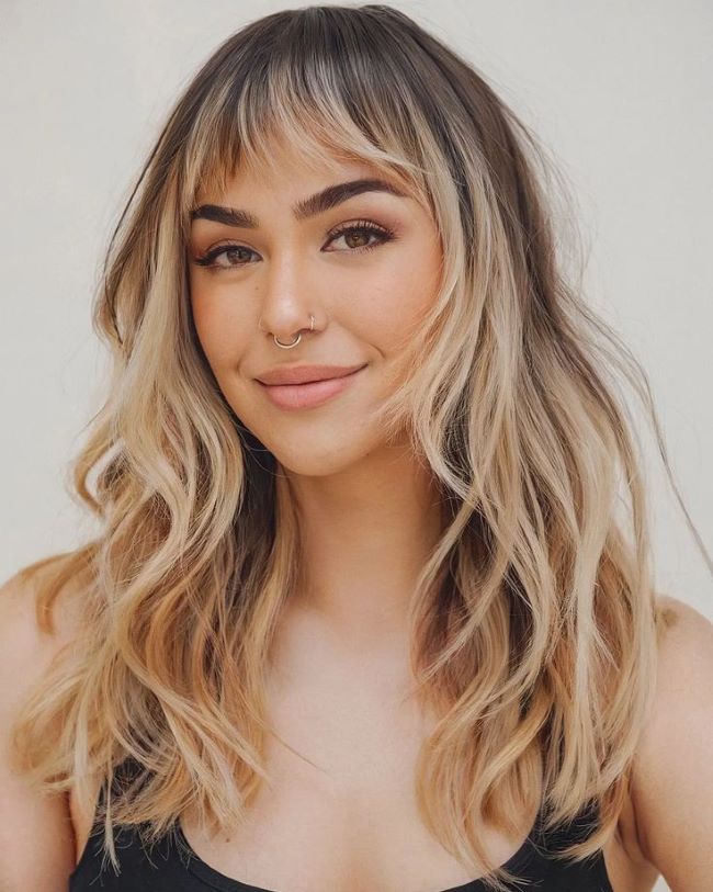 Soft Feathered Pixie with Wispy Bangs