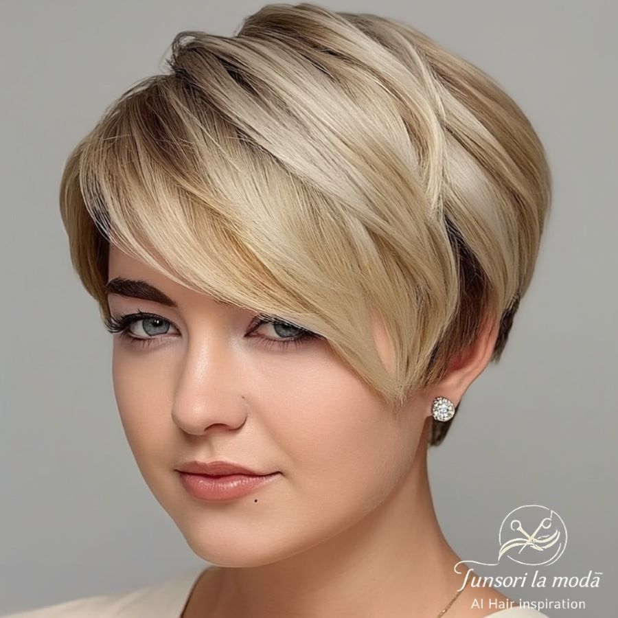 Soft Layered Blonde Pixie
