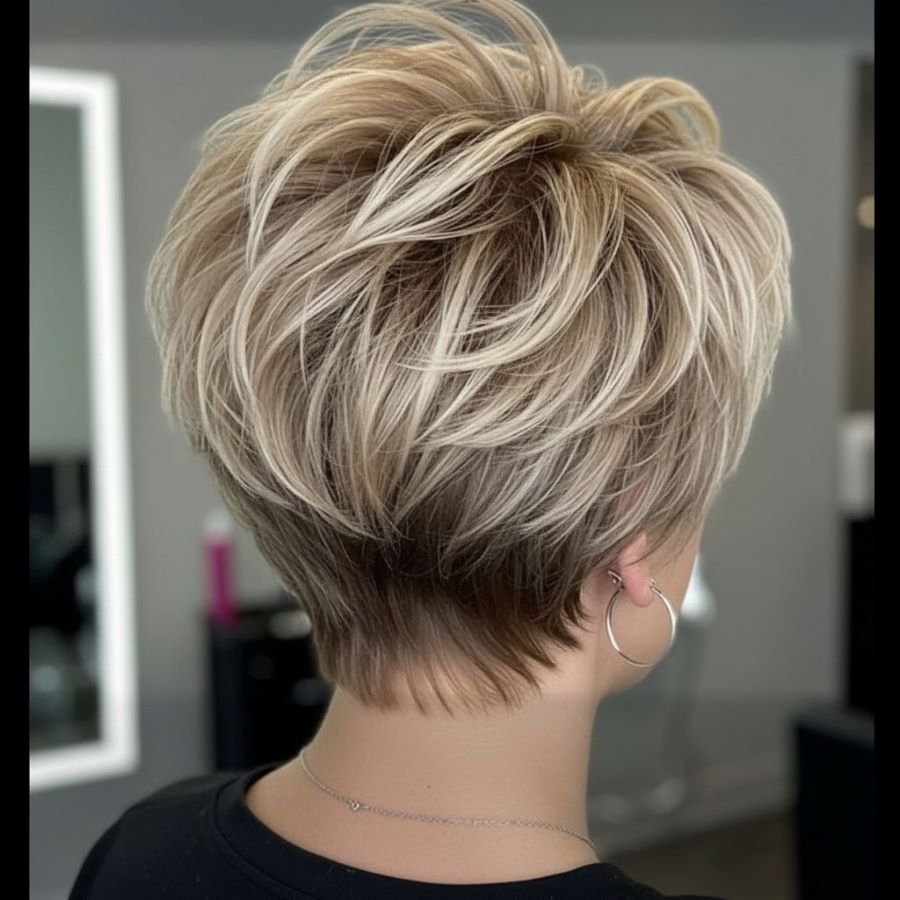 Soft Layered Pixie with Volume