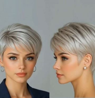 Tapered Blonde Pixie