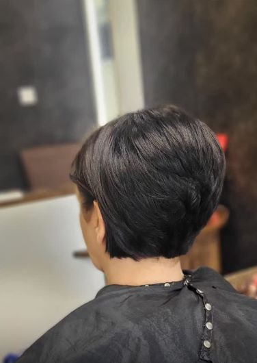 Tapered Nape Pixie for Clean Shape