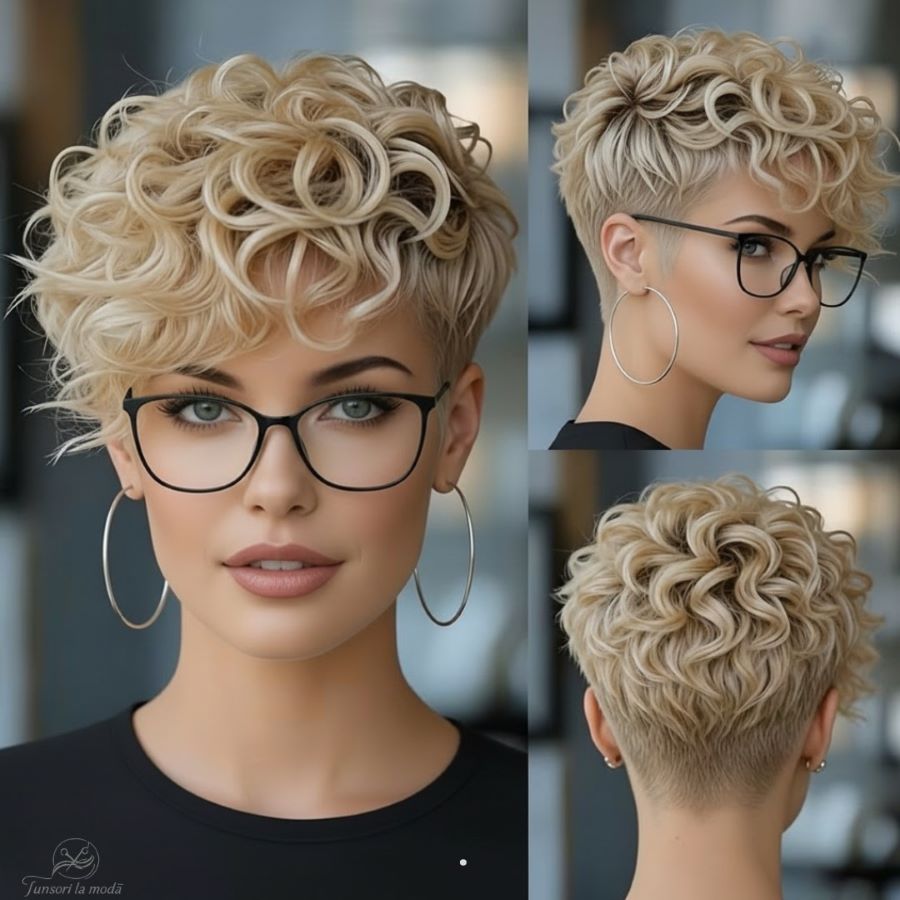 Tapered Pixie with Volume on Top
