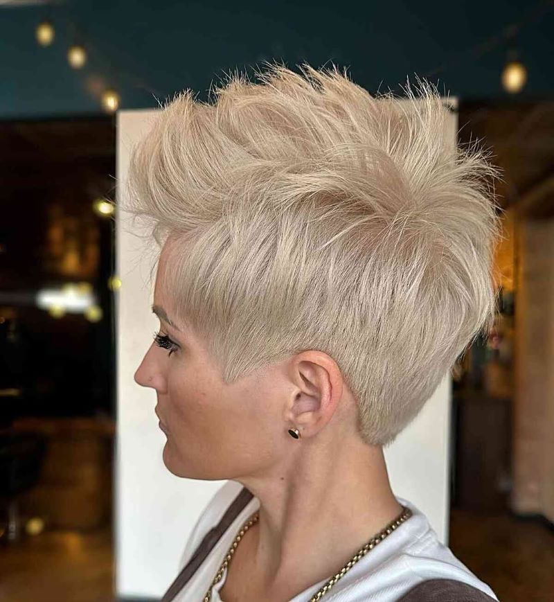 Textured Blonde Pixie
