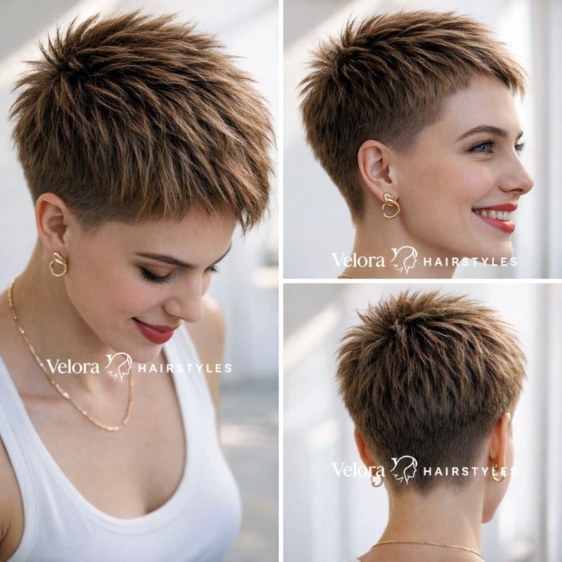 Textured Pixie with Choppy Ends