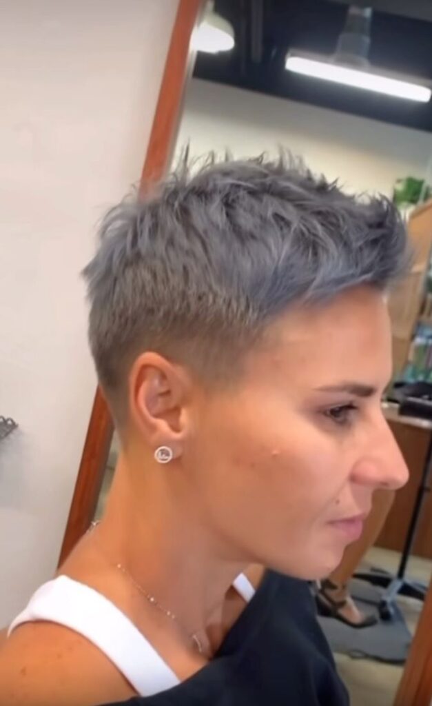 Textured Pixie with Flicked Bangs