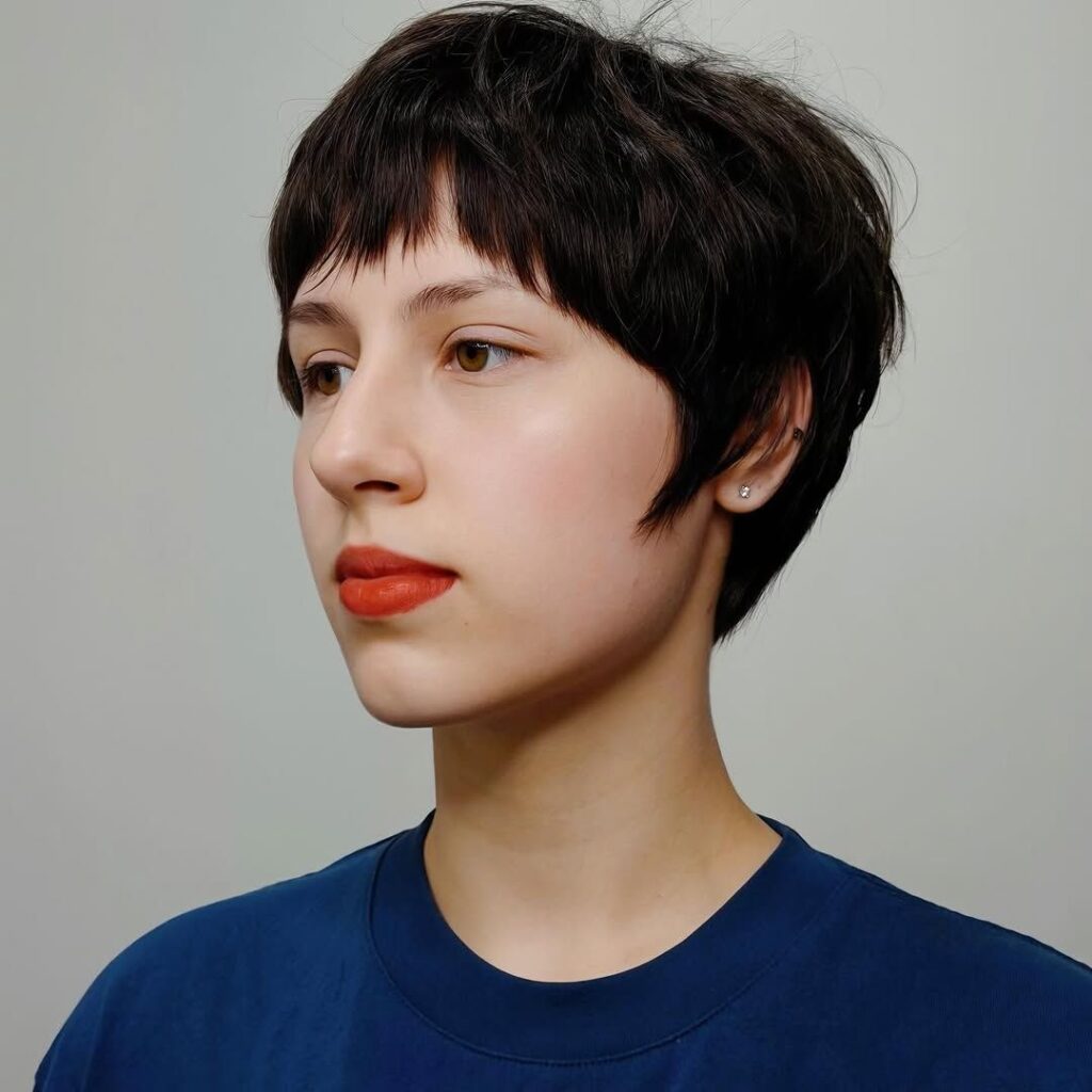 Textured Pixie with Fringe Detail