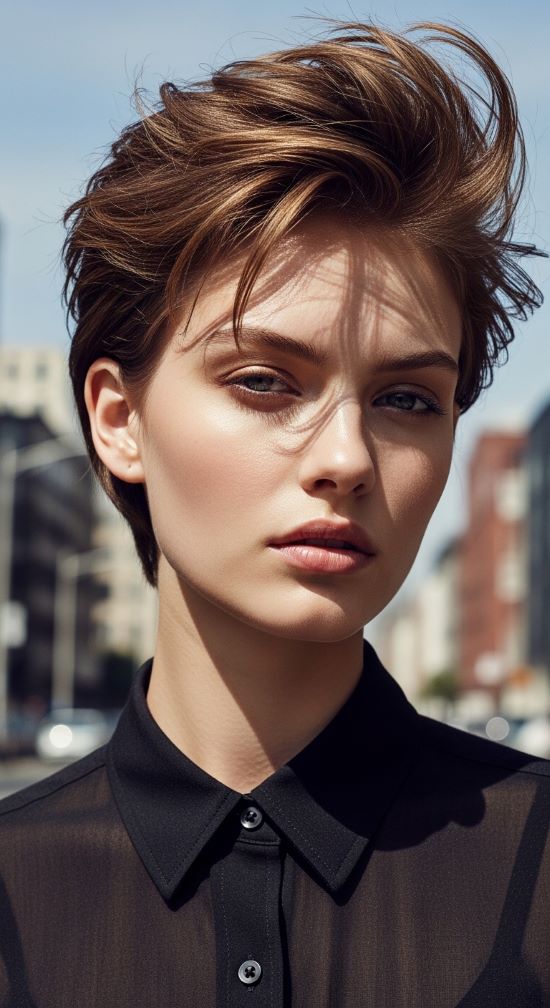 Tousled Pixie with Volume Lift