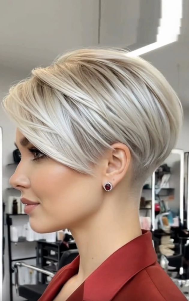 Undercut Blonde Pixie