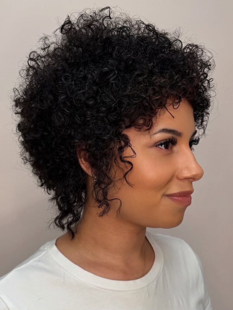 Voluminous Curly Pixie