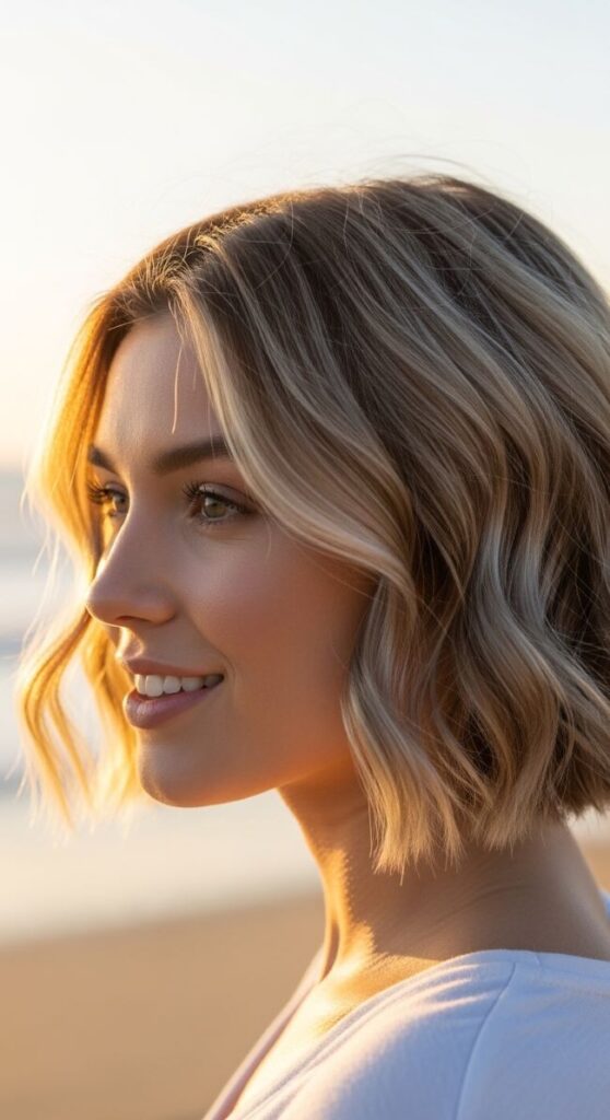 Wavy Pixie with Natural Bounce