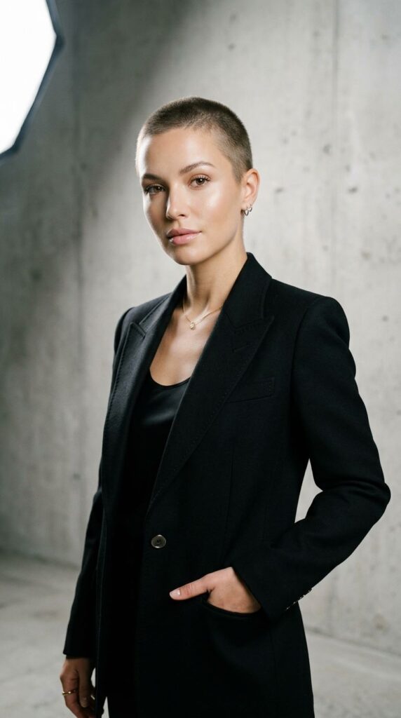 Buzzed Pixie Cut