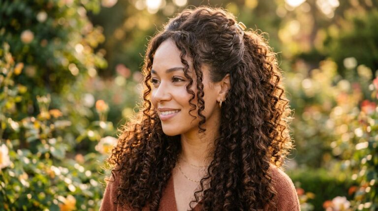 Half Up Half Down Curly Hairstyles