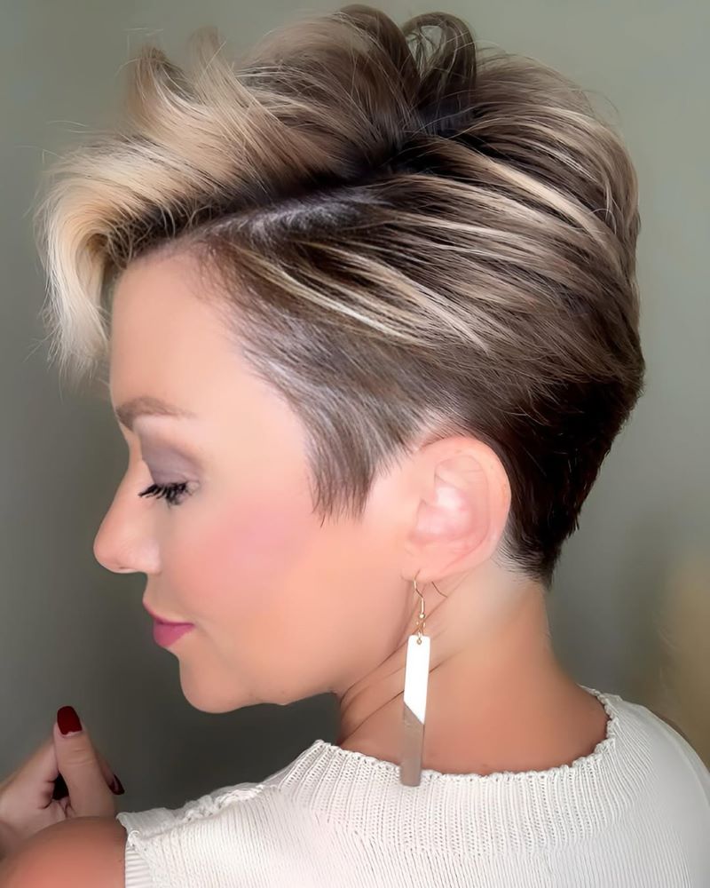 Long Top Short Sides Pixie