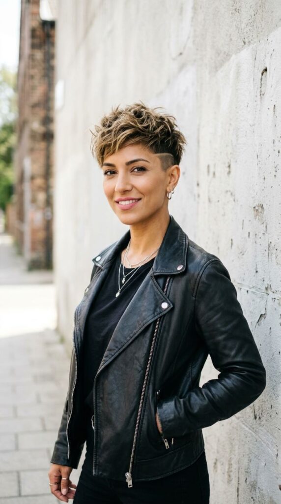 Textured Pixie with Undercut