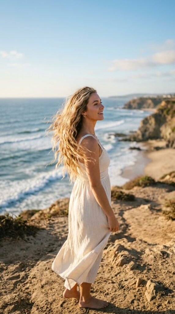 Beige Blonde Beach Waves
