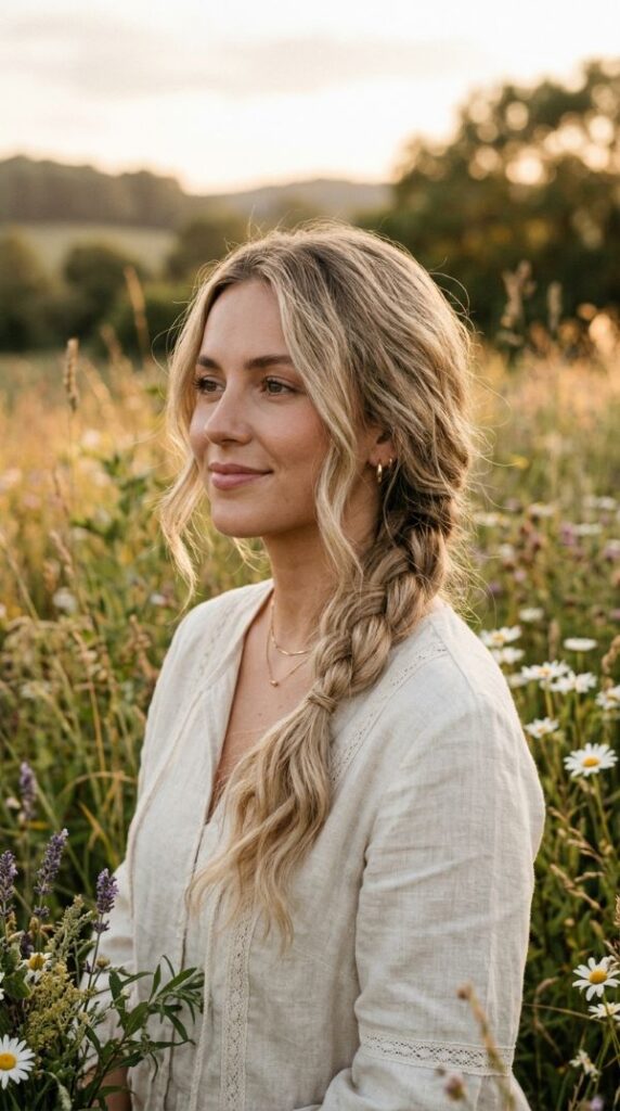 Beige Blonde Braids