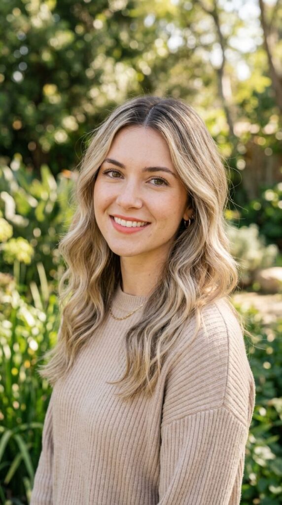 Beige Blonde Dark Root Blend