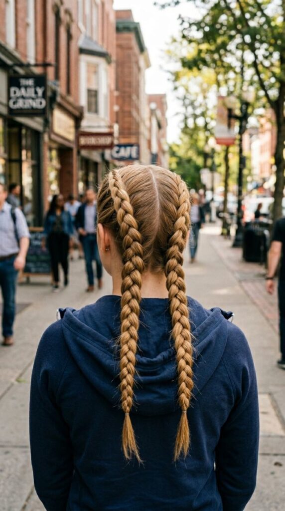 Double Dutch Braids (boxer braids)