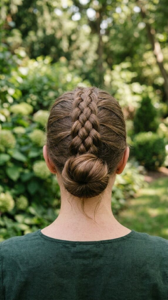 Dutch Braid Bun