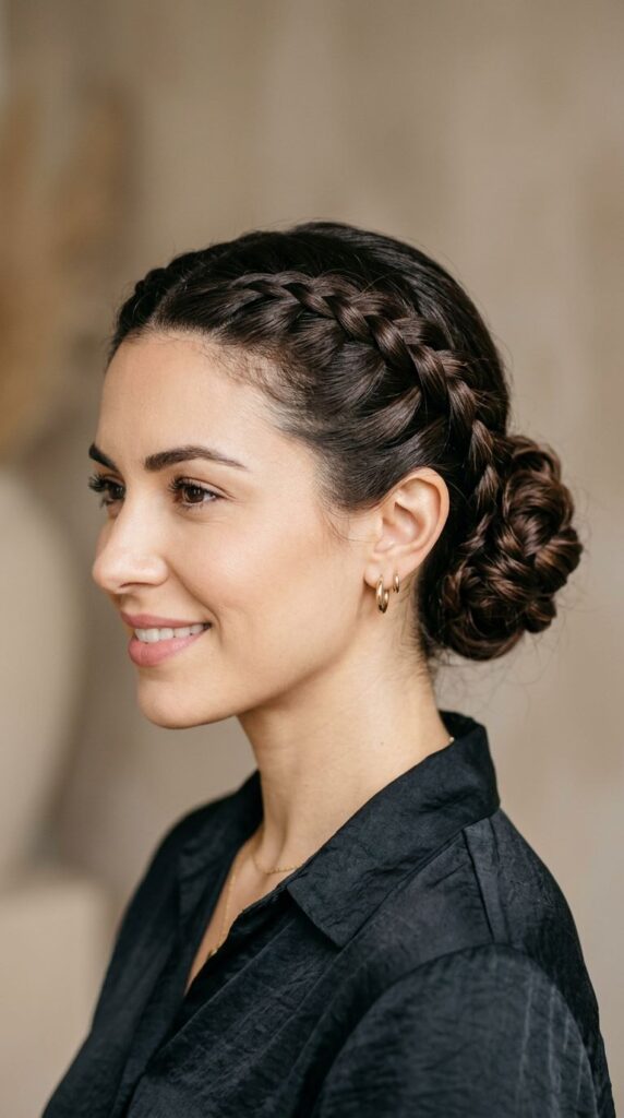 Dutch Braid Updo