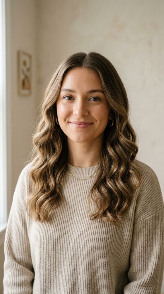 Middle Part with Loose Waves