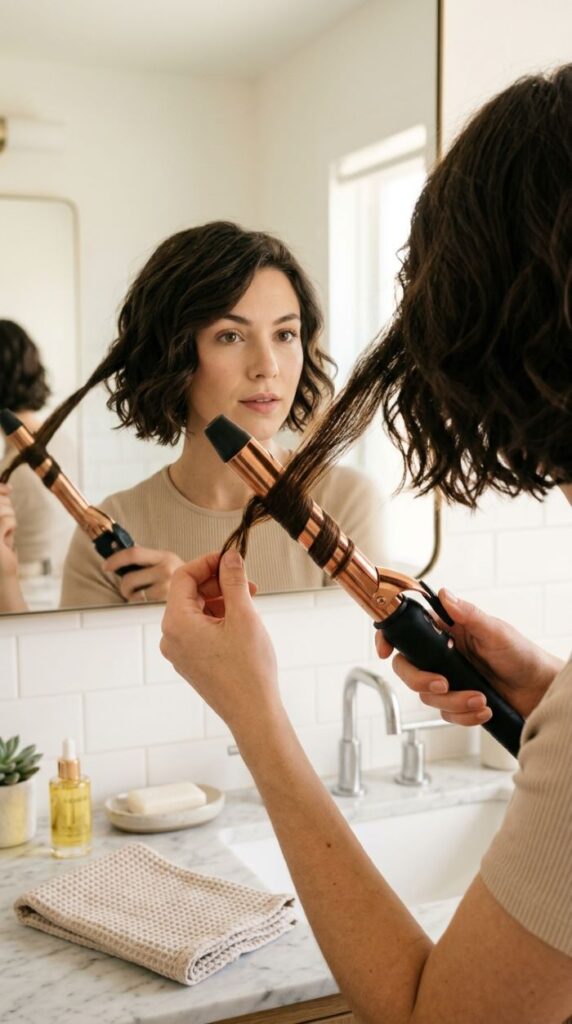 Quick Curl with a Curling Wand