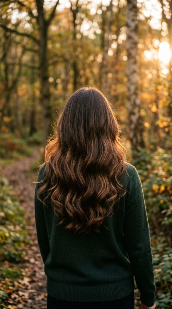 Rich Brunette with Subtle Golden Glow