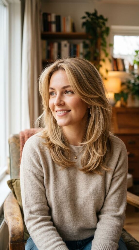 Warm Beige Blonde Layers